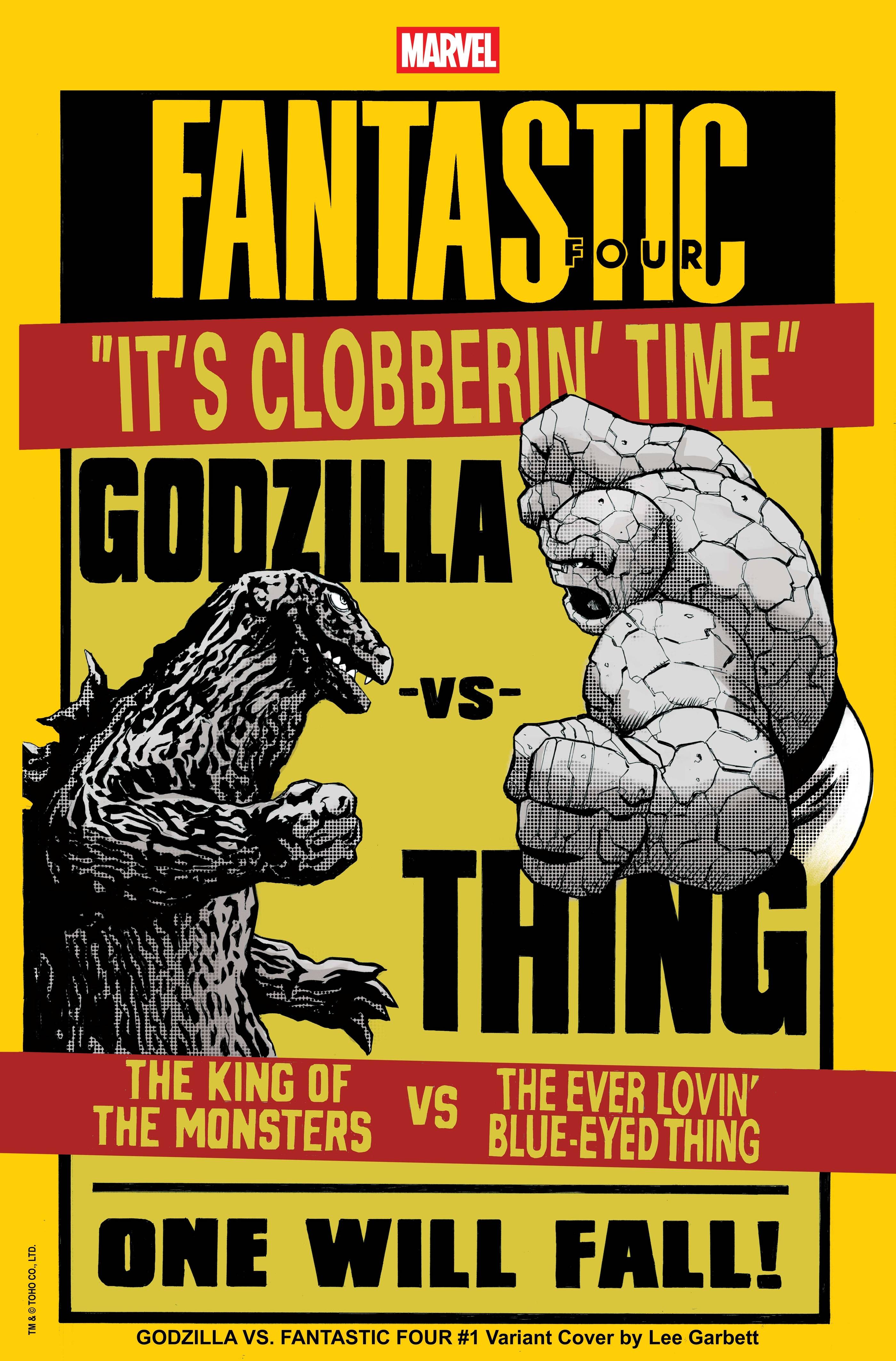 GODZILLA VS FANTASTIC FOUR #1 LEE GARBETT VERSUS VAR(EST.SHIP: END OF MARCH)