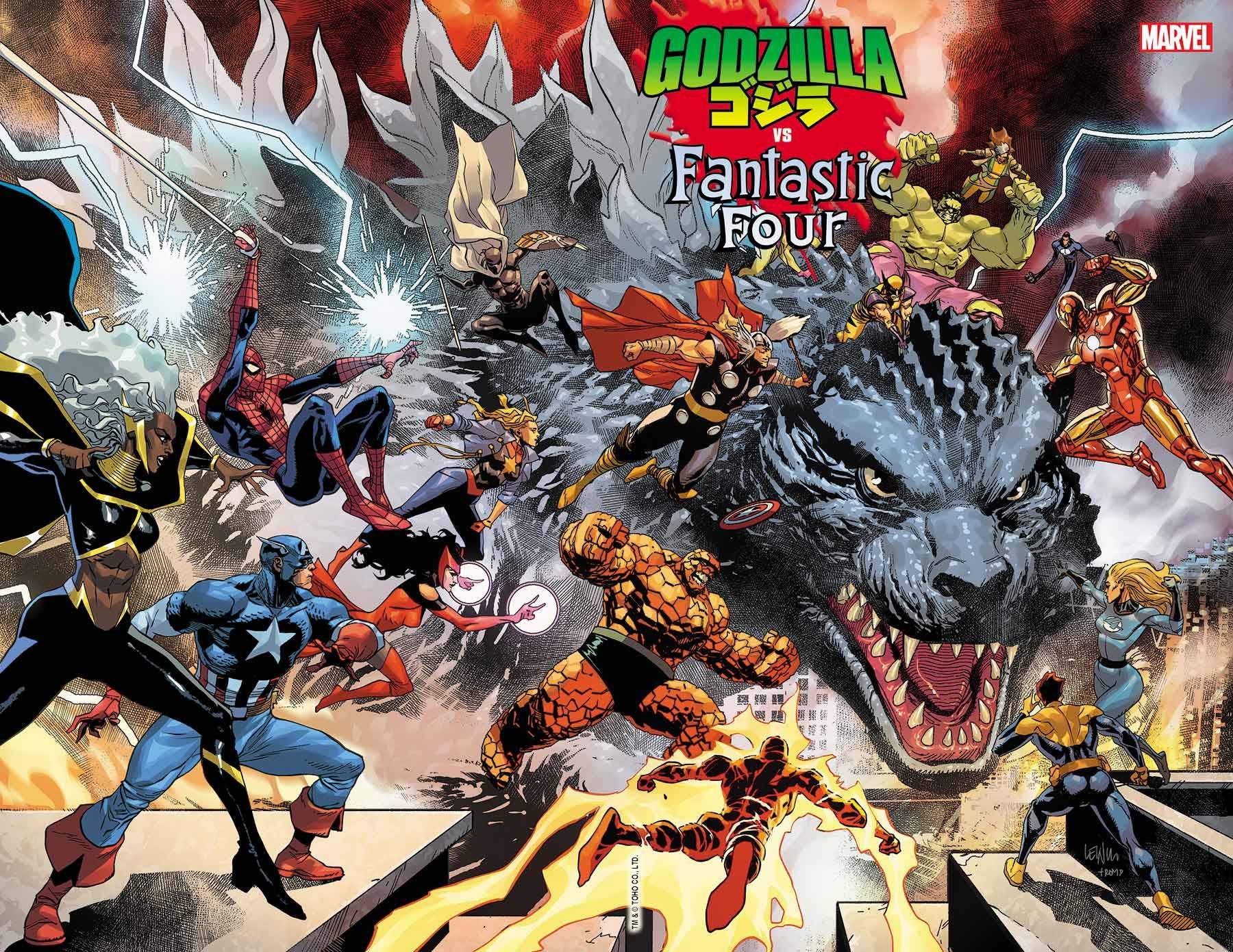 GODZILLA VS FANTASTIC FOUR #1 LEINIL YU WRAPAROUND VAR(EST.SHIP: END OF MARCH)