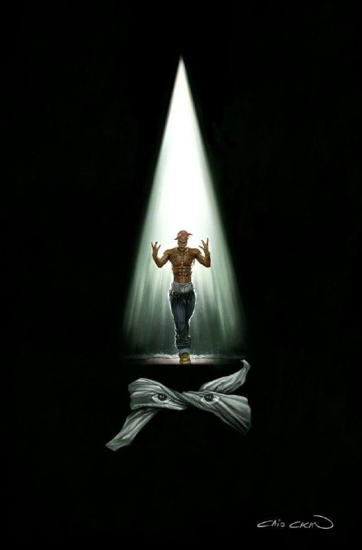 TRIBUTE : TUPAC SHAKUR #1 (WICKED CROW HOMAGE) By CAIO CACAU - VIRGIN (LTD 300) (EST.SHIP: 8/15/2024)