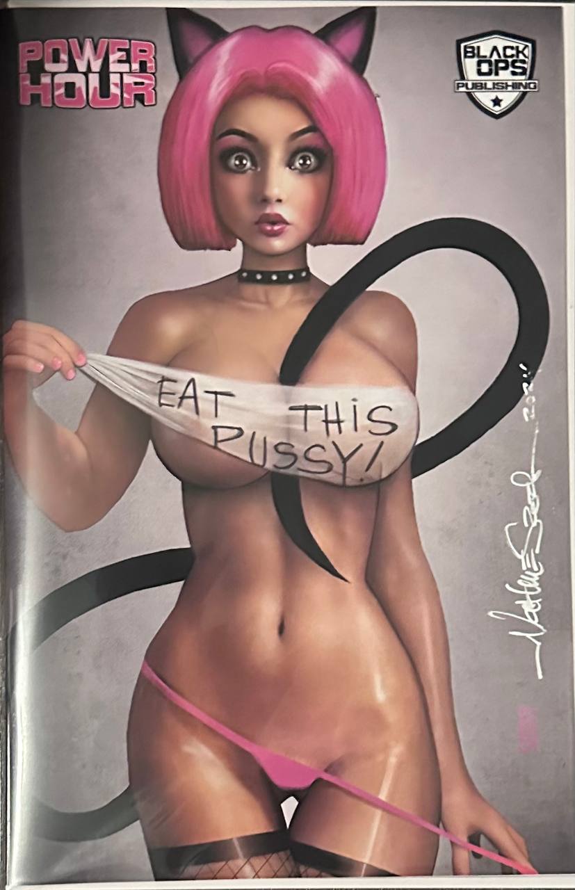 SIGNED by SZERDY (W/COA) - POWER HOUR #1 - KICKSTARTER EXCLUSIVE PINK KITTY BY NATHAN SZERDY - CLOTHED