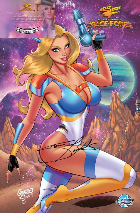 STORMY DANIELS: SPACE FORCE #1 - GREGBO MAIN - CLOTHED (LTD 500) (EST.SHIP: 9/10/2024)